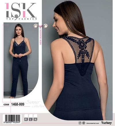 Sırtı Güpürlü Pijama Takım